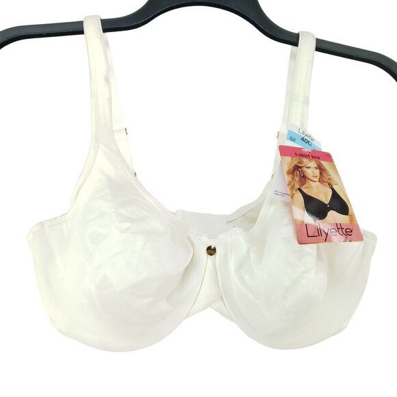 Lilyette Other - Lilyette Womens 40C White T-Shirt Bra With Underwire & Adjustable Straps Style 0